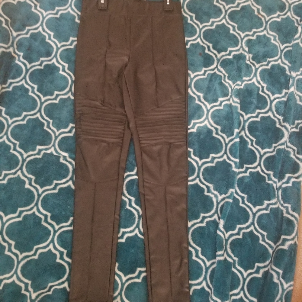 Limited moto leather style leggings  S